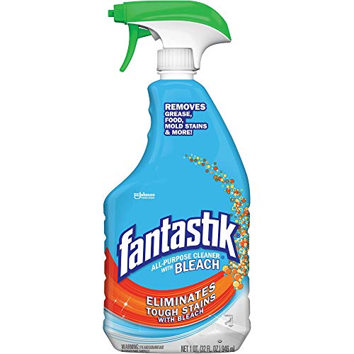 Fantastik 696716 All-Purpose Cleaner with Bleach, Fresh Clean, 32oz Trigger Bottle (Case of 8),(packaging may vary)