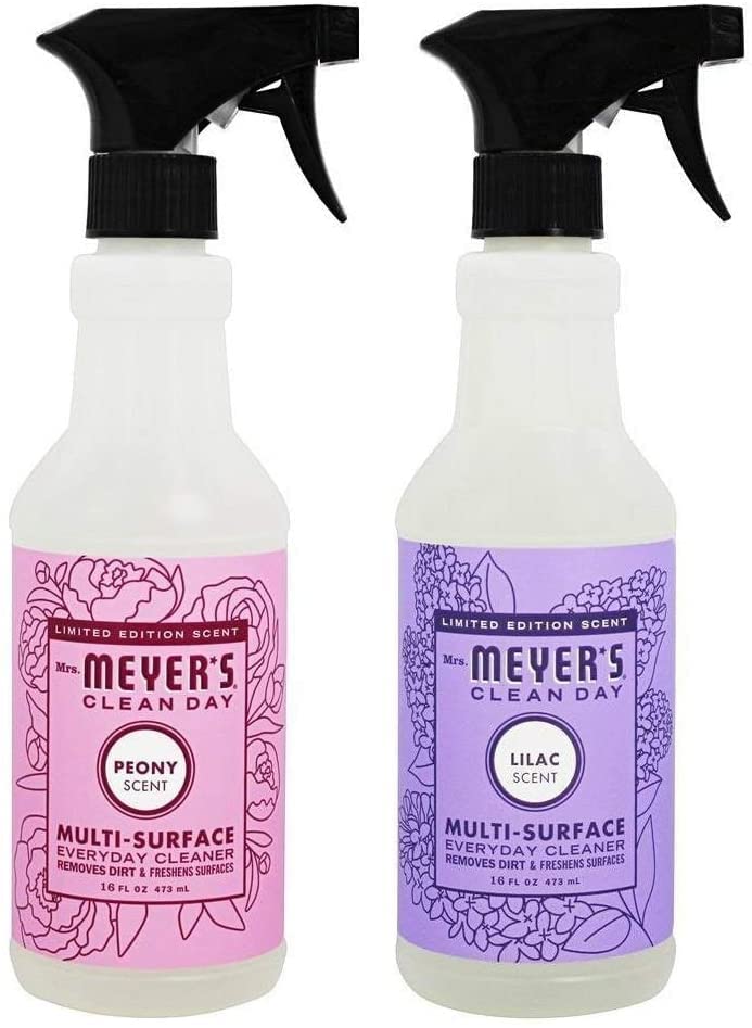 Mrs. Meyers Clean Day Multi-surface Everyday Cleaner 16.0 Fluidoz Lilac & Peony 세트 Two