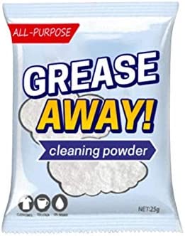 GreaseAway Powder Cleaner, All-Purpose Cleaning Powder Ultra Clean Multi-Purpose Stain Removal Kitchen Grease Cleaner Kitchen & Outdoor Use - for Fabric, Canvas, Leather, Glass, Plastic, Rubber (B)