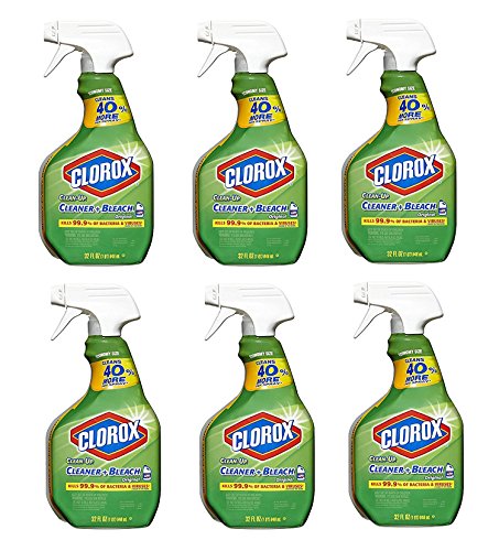 Clorox Original Clean-Up All Purpose Cleaner with Bleach 32 oz. Spray Bottle - Bundle of 6