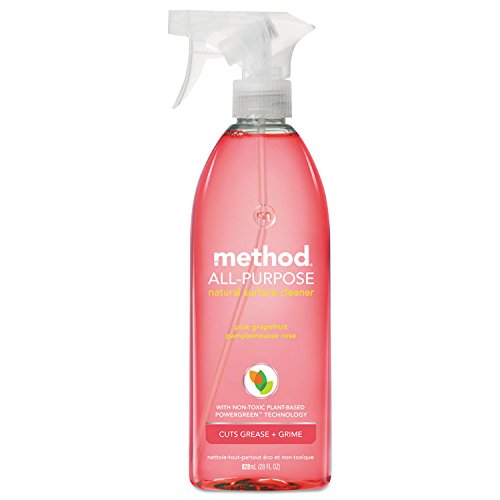 Method Products - Method - All Surface Cleaner, Pink Grapefruit, 28 oz., Bottle - Sold As 1 Each - Nontoxic all-purpose spray. - Naturally derived formula is safe on most surfaces including tile, marble, sealed wood and metal. - Biodegradable ingredi