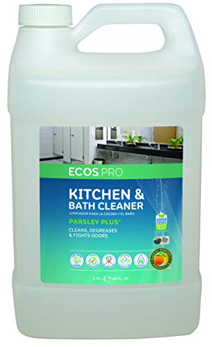 Earth Friendly Products Proline PL9746/04 Parsley Plus All-Purpose Kitchen-Bathroom Cleaner-Degreaser 1 gallon Bottles 케이스 4