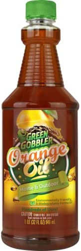 Green Gobbler All-Natural, Cold Pressed Concentrated Orange Oil for Home and Outdoor Multi-Purpose Cleaning- Hundreds of Uses, Non-Toxic, 32 oz