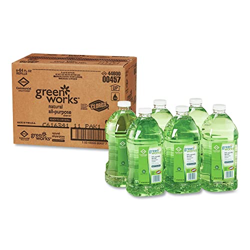 Green Works 00457CT 64 oz Bottle Natural All-Purpose Cleaner Refill Case 6