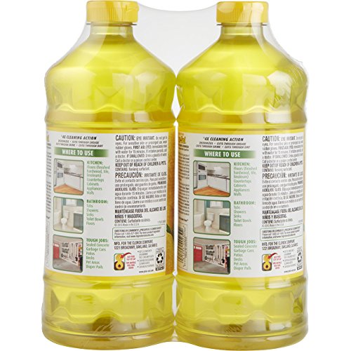 Pine-Sol Multi-Surface Cleaner, Lemon Fresh Scent, Two Count Bottle, 120 fl oz Total