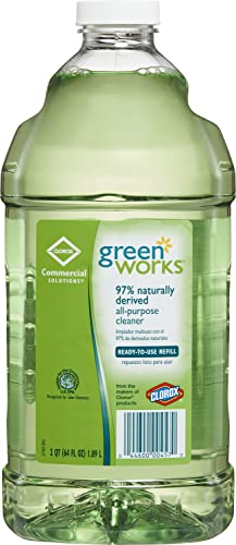 CloroxPro Clorox Commercial Solutions Green Works All Purpose Cleaner Refill, 64 Ounces (00457), Greater than 40 ounces, Gray