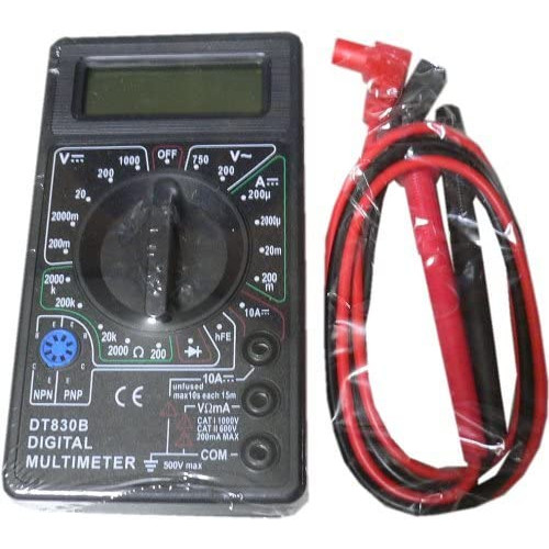 디지털 멀티 테스터콤팩트 사이즈직류 전압 전류 교류 전압 (블랙)