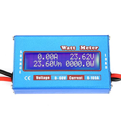 0-100A 0-60V 고정밀도 다기능 미터 wattmeter DC직류 전력계 에너지 전압 전류 전력의 확인 멀티 미터 전압계 전류계 hour 체커(checker) 고온 내성