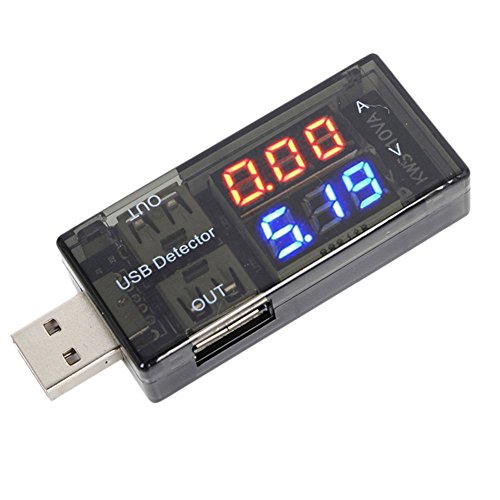 TAUWELL고품질 USB전류 전압 테스터 전류 전압 테스터 체커(checker) 전압 모니터 체커(checker) 계측 측정 편리 소유 보행 정밀기기 미니