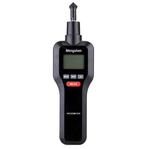 Mengshen 비접촉 식회전계 디지털 레이저 tachometer 스피드 테스터 회전 속도 측정계 LCD디스플레이 측정 범위 0〜99999r/min M522
