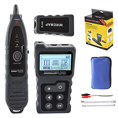 NOYAFA NF-8209 Advanced Network Cable Tester Multifunction Wire Tracker with PoE Testing, NCV Function. for LAN CAT5 CAT6 Tracker Network Scan Tool(Batteries not Included)