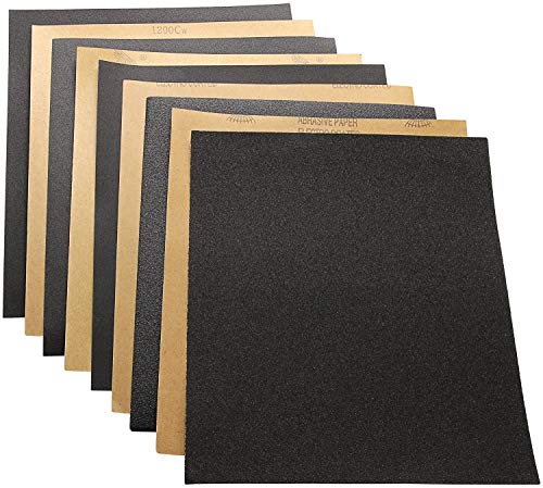 36Pcs Sheets, 60 to 2000 Assorted Grits for Wood Furniture Finishing, Metal Sanding and Automotive Polishing,Wet or Dry Sanding, 9 x 11 Inch