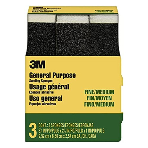 3M 9016 General Purpose Sandpaper Sheets, 3-2/3-in by 9-in, Medium Grit