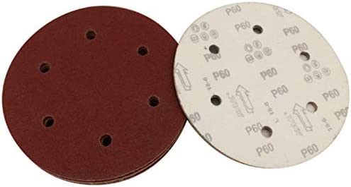 Lheng 9u2033/225mm 6 Hole 40 Grit Sanding Abrasive Discs Sandpaper Drywall Sander Polisher 10Pcs