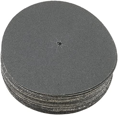 Sungold Abrasives 87402 Plain Backed Edger Sanding Discs for Floor Sanders Heavyweight Silicon Carbide Paper with 7 X 5/16 Center Hole & Slits (50 Pack), 36 Grit