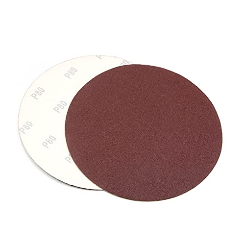 Utoolmart 8 Hook and Loop Sanding Discs 60 Grit Aluminum Oxide Sandpaper for Random Orbit Sander Wood Metal Auto Dry Polishing 5pcs