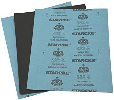 50팩 STARCKE Premium 9u201D x 11u201D 400 Grit Wet & Dry Sandpaper Sheets 우드 메탈 Automotive Plastic