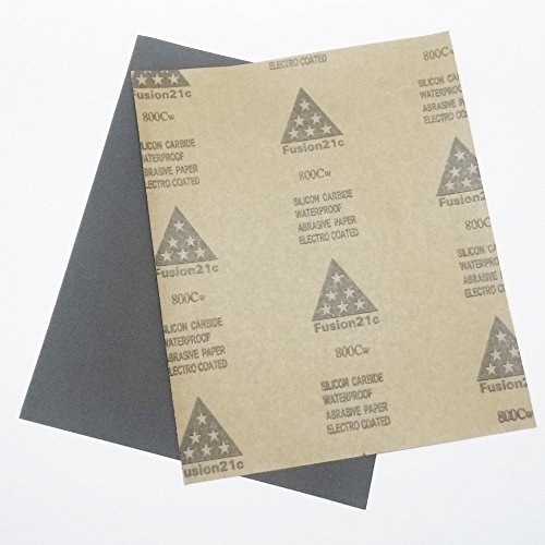 5 Sheets Sandpaper 800 Grit 방수 Paper 9"x11" Wet/Dry Silicon Carbide