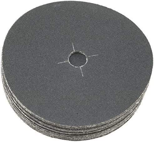 Sungold Abrasives 87502 Plain Backed Edger Sanding Discs for Floor Sanders 36 Grit Heavyweight Silicon Carbide Paper with 7 x 7/8 Center Hole (50 Pack)