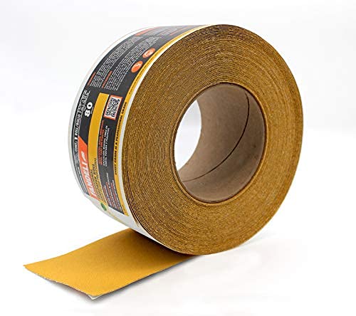 Fandeli 80 Grit Sandpaper Roll - Self Adhesive Backed Sandpaper (1 Roll, 20 Yards Long) - Premium Sandpaper Roll - Stickyback Adhesive Sandpaper - Psa Sandpaper for Automotive and Woodworking