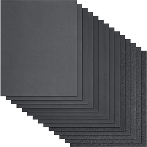 56 Pieces Sandpapers 60 2000 Assorted Grit Dry Wet Abrasive Sandpaper 9 x 11 Inches 방수 Sanding Paper Sheets 메탈 우드 Furniture Finishing Automotive Polishing