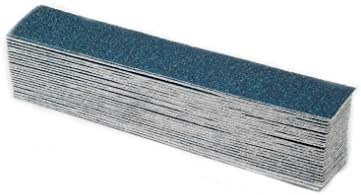 Karebac HSLBZ180 Longboard 2-3/4 x 16-1/2 180 Grit PSA Sticky-Back Sheets - Blue Zirconia (50 Pack)