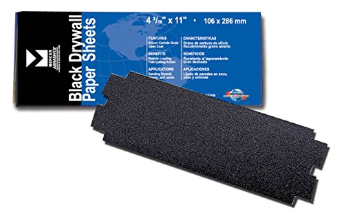 Mercer Industries 245220 220 Grit Drywall Sanding Sheets 100팩 4-3/16" x 11"
