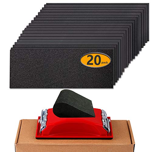 Sandpaper 120 2500 Grit Sand Paper Sanding Block Sander Wet Dry 방수 Abrasive Sheets Assortment Automotive Car 우드 메탈 Glass Polishing Finishing 9х3.6 Inch