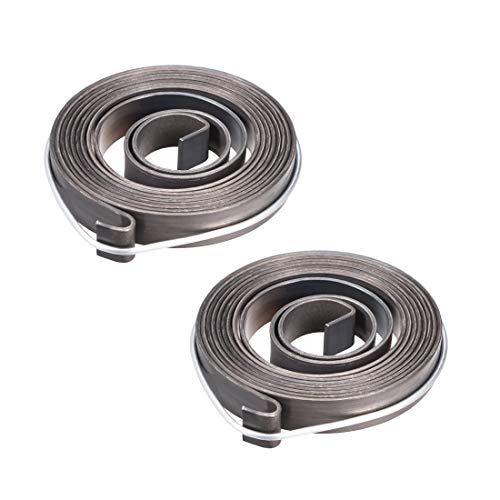 uxcell Drill Press Spring Drill Press Quill Feed Return Coil Spring Assembly Spring Steel Chemical Blackening Finish 1540mm Expand Long 59x10x1.2mm 2 Pcs
