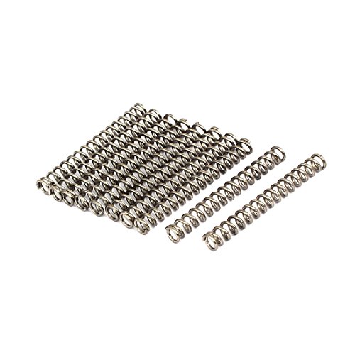 uxcell Compression Spring 304 스테인레스 스틸 Size 0.04 x 2.0 inches 1 6 50 mm 실버 Tone 10 Pieces