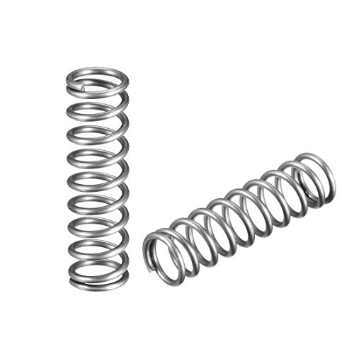 uxcell 와이어 Diameter 0.06 OD 0.51 Free Length 1.77 스테인레스 스틸 Coil Extended Compressed Spring 10pcs
