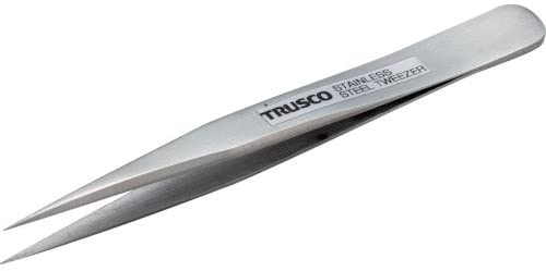 TRUSCO(truss《고》) 고정밀도 스테인레스제 핀셋 170mm 루 최형 TSP-81