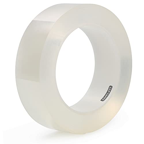 LLPT Caulk Tape Clear 1.2 Inch x 33 Feet Extra Thickness Waterproof Adhesive for Sink Shower Bathtub Toilet Lavabo Kitchen (CT123)