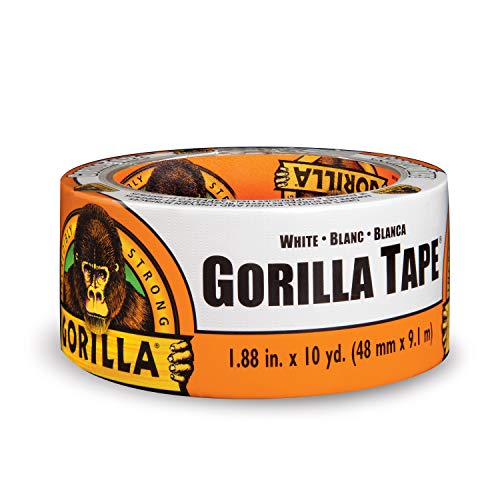 Gorilla Tape, White Duct Tape, 1.88 x 10 yd, White, (Pack of 1)
