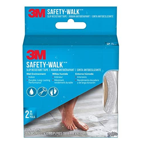3M Safety-Walk Slip Resistant Tape, 2 in X 15 ft, Clear
