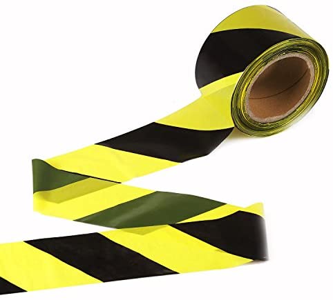 TopSoon Red White Stripes Barricade Tape 2.8-Inch by 660-Feet Roll Non-Adhesive Caution Tape Safety Barrier Tape Construction Tape Waterproof Flagging Tape
