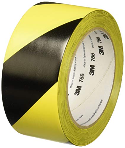 3M Safety Stripe Vinyl Tape 766DC, Black/Yellow, 2 x 36 yards