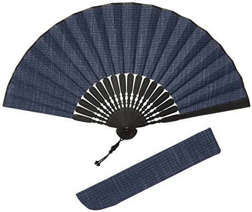 Hakutikudou Pongee Hand Fan Set Kasuri Pattern 3 Types All