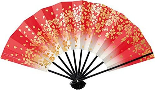 1305-1306-1307 Mai Fan, 9 Sizes 5 Minutes<!-- @ 1 @ --> Deep Blush<!-- @ 1 @ --> Gold Cherry Blossom<!-- @ 1 @ --> Black Painted Bamboo<!-- @ 1 @ --> Red<!-- @ 1 @ --> Black<!-- @ 1 @ --> Purple