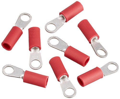 대동 단자 제조 DST 절연 피복부 압착단자 원형 단자(RAV형태)빨강 RAV1.25-M3.5 R 1 상500개 들이