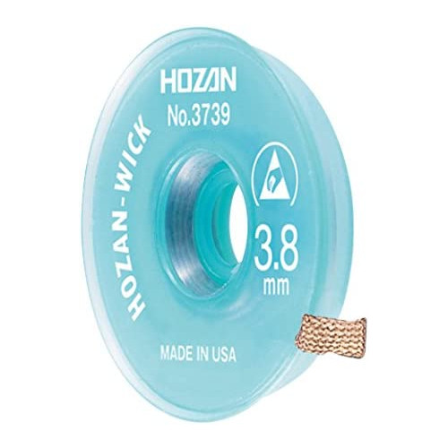 호 더《》(HOZAN) 납땜흡 취선 《웃쿠》 solder《―부레이도》 선폭1.3mm 전장1.5m NO.3737