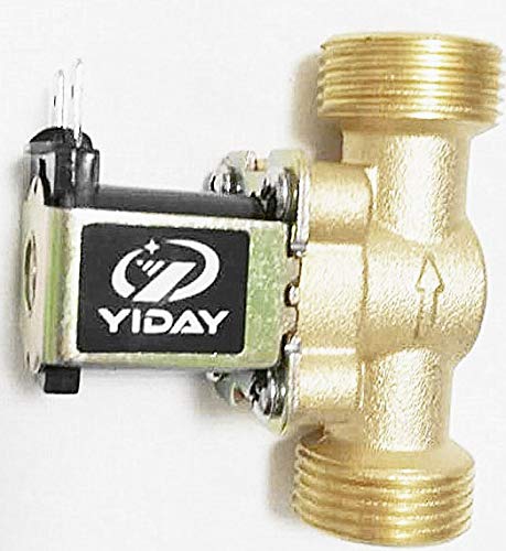 YIDAY DC12V 2-Way Normally Closed Valve Brass Electric Solenoid Valves Air Water 1/2 Inches