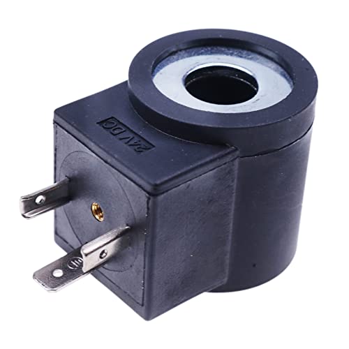 ZTUOAUMA Solenoid Valve Coil 3 Prong DIN Connector 24VDC 6306024 Compatible with HydraForce 08 80 88 98 Series(1/2 Hole)