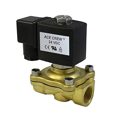 3/4 inch 24V DC VDC Brass Electric Solenoid Valve NPT Gas Water Air Normally Closed NC