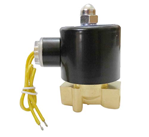 3/8 Inch Solenoid Valve 110V 115V 120V DC Brass Electric Air Water Gas Diesel Normally Closed NPT