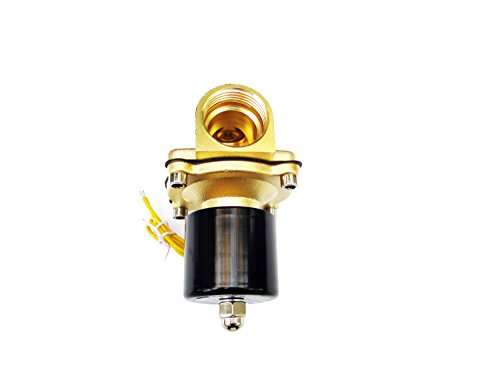 1 Inch Solenoid Valve 110v/115v/120v AC Brass Electric Air Water Gas Diesel Normally Closed NPT High Flow