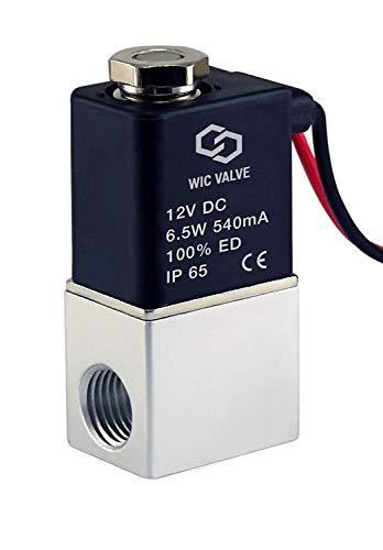 1/4" Inch Normally Closed Fast Response Electric Air Water Solenoid Valve 12V DC
