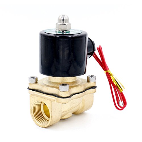 Baomain 3/4 inch Brass Electric Solenoid Valve Water Air Fuels N/C AC 220V