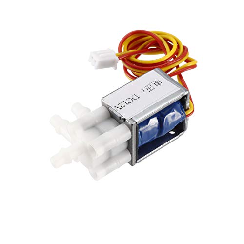 uxcell Mini Solenoid Valve 2 Position 3 Way Normally Open DC12V 0.19A Water Air Solenoid Valve