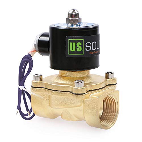 1 Brass Electric Solenoid Valve 12 VDC Normally Closed Water, Diesel
